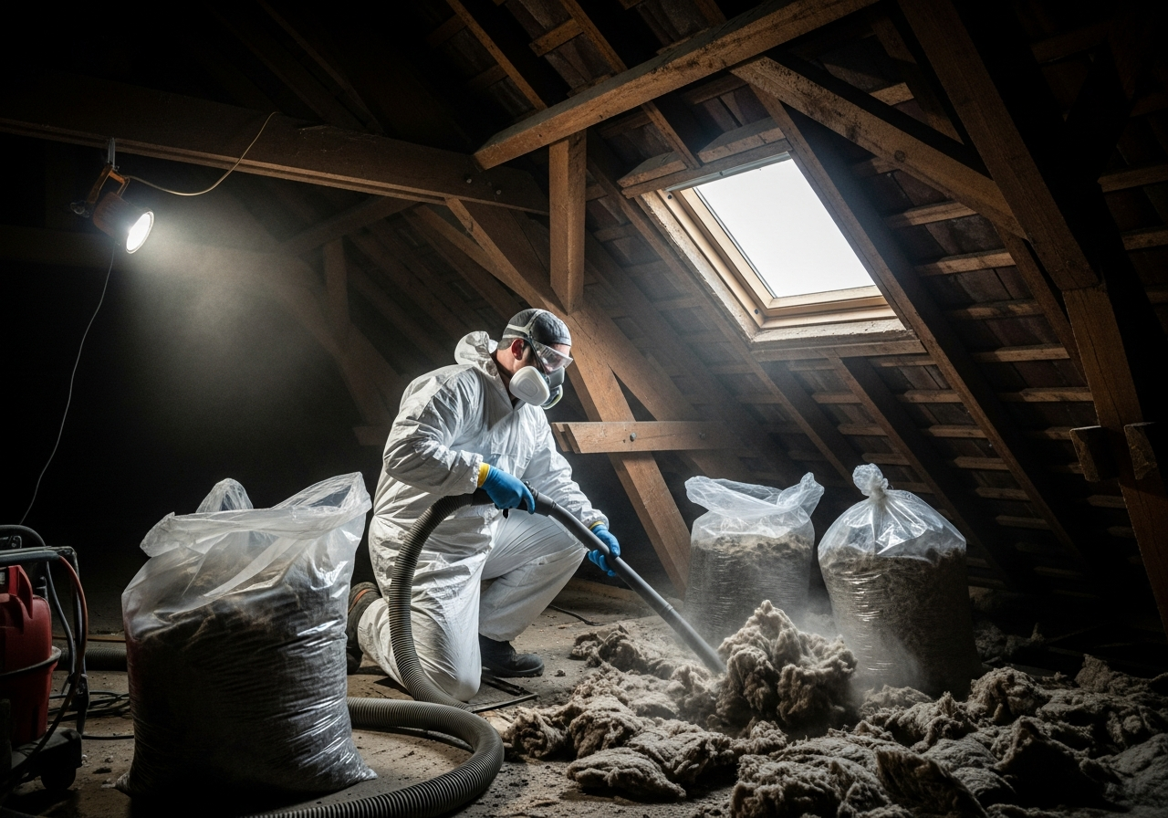 Dépose et évacuation d'ancienne isolation à Alès